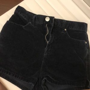 Urban outfitters corduroy black shorts